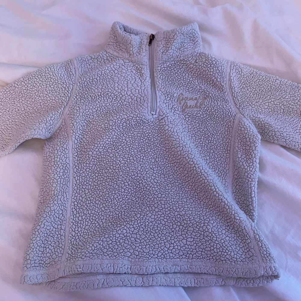 Rosemary beach quarter zip fluffy sweater
